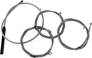 La Choppers Complete Stainless Braided Handlebar Cable Kit