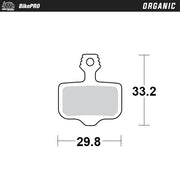 Moto-Master Organic Brake Pad for Avid Elixir