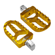 Heinz Bikes Adjustable Foot Pegs For Harley - Gold