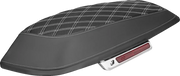 Saddlemen Lattice Stitch Saddlebag Lid Covers Black White Stitch