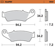 Moto-Master Roadpro Sinter Bremsbelag Vorne (Sintermetall) - Vorne
