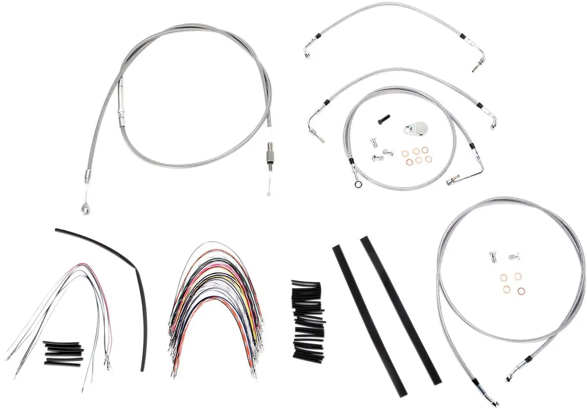 BURLY BRAND Complete Handlebar Cable/Brake Line Kit for Ape