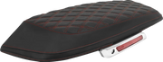 Saddlemen RoadSofa Lattice Saddlebag Lid Covers Black Red Stitch