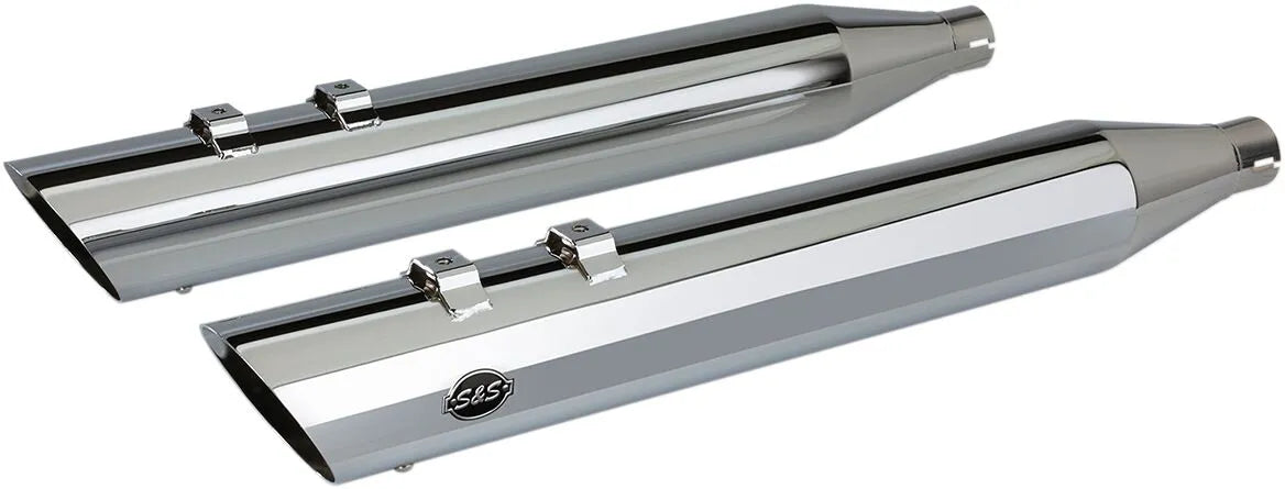 S&S Cycle Slash Cut Slip-On Schalldämpfer - Chrom