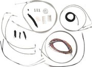 La Choppers Complete Stainless Braided Handlebar Cable/Brake