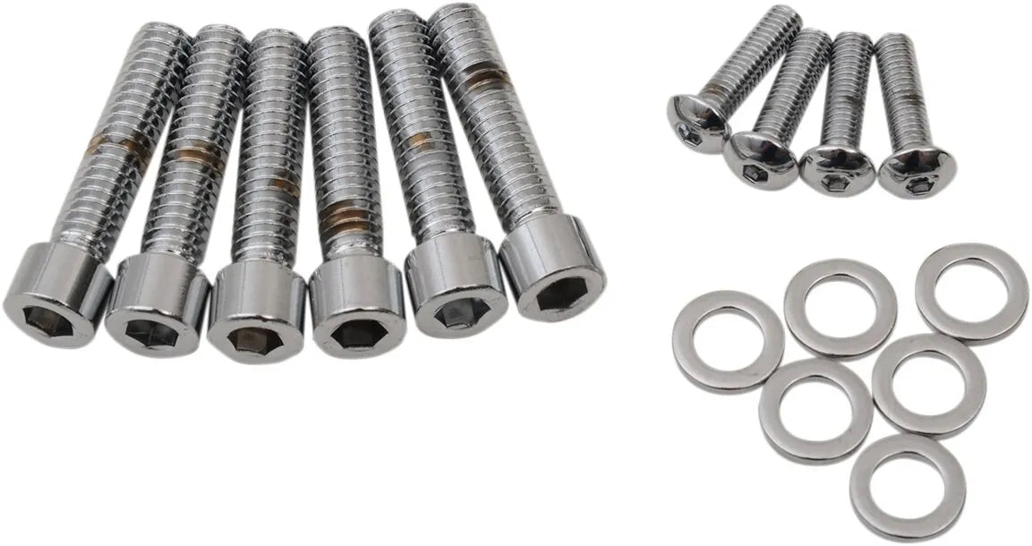 Drag Specialties M8 Chrome Bolt Kit for HD 107 2017-2024