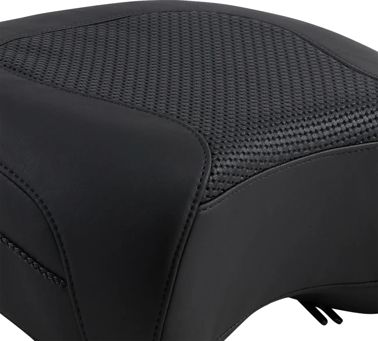 Mustang Textured Police Air Ride Seat - For Harley Davidson