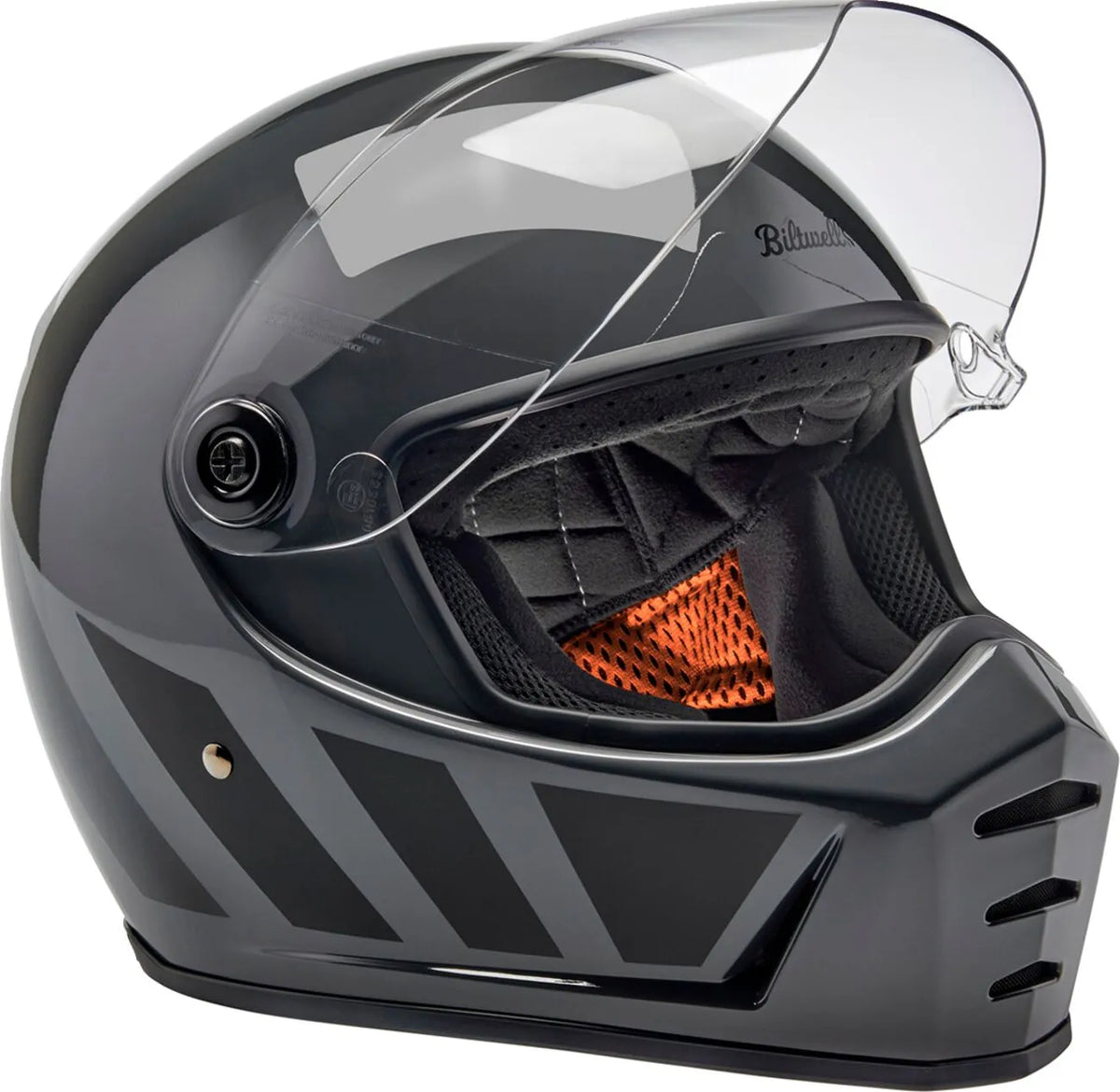 Biltwell Lane Splitter Helmet Gloss Storm Inertia