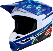 Alpinestars SM3 Falcon Youth Helmet Blue/Black/Pink Yellow