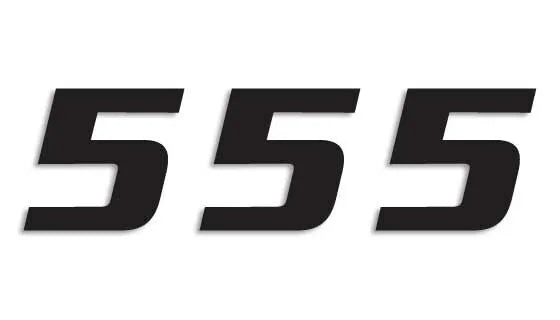 Blackbird Racing One Series Number Plate Graphic - 3 Pack