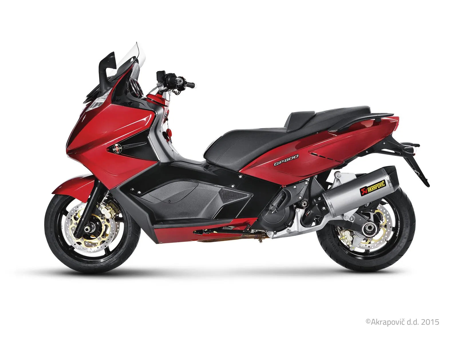 Akrapovic Slip-on Line Schalldämpfer Für Roller - ECE Straßenzulassung