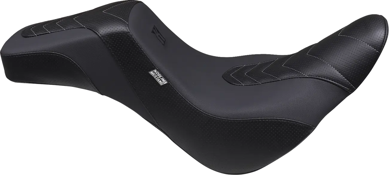 2-Up Mustang Kodlin Signature Series Squareback Seat - For Harley Davidson