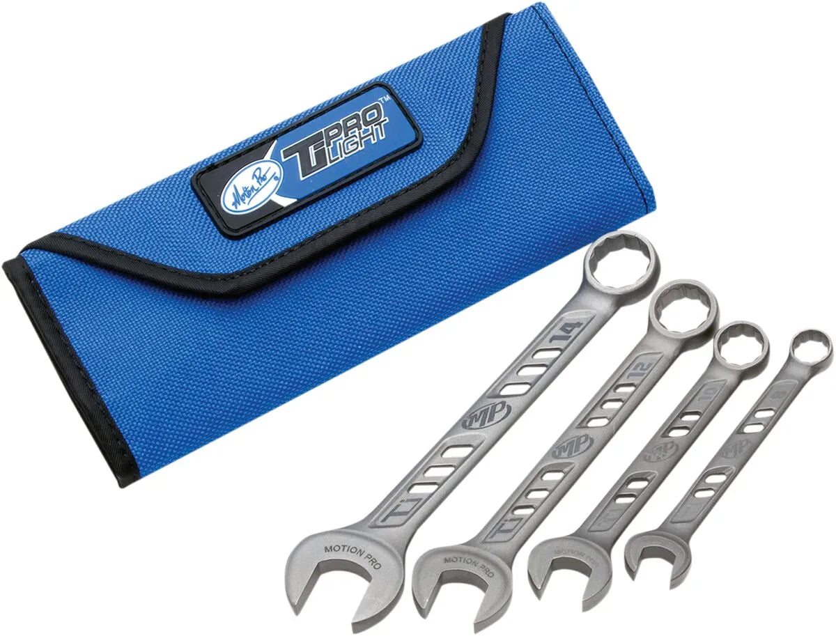 Motion Pro Ti Prolight Titanium Wrench Set Silver 8-10-12-14mm