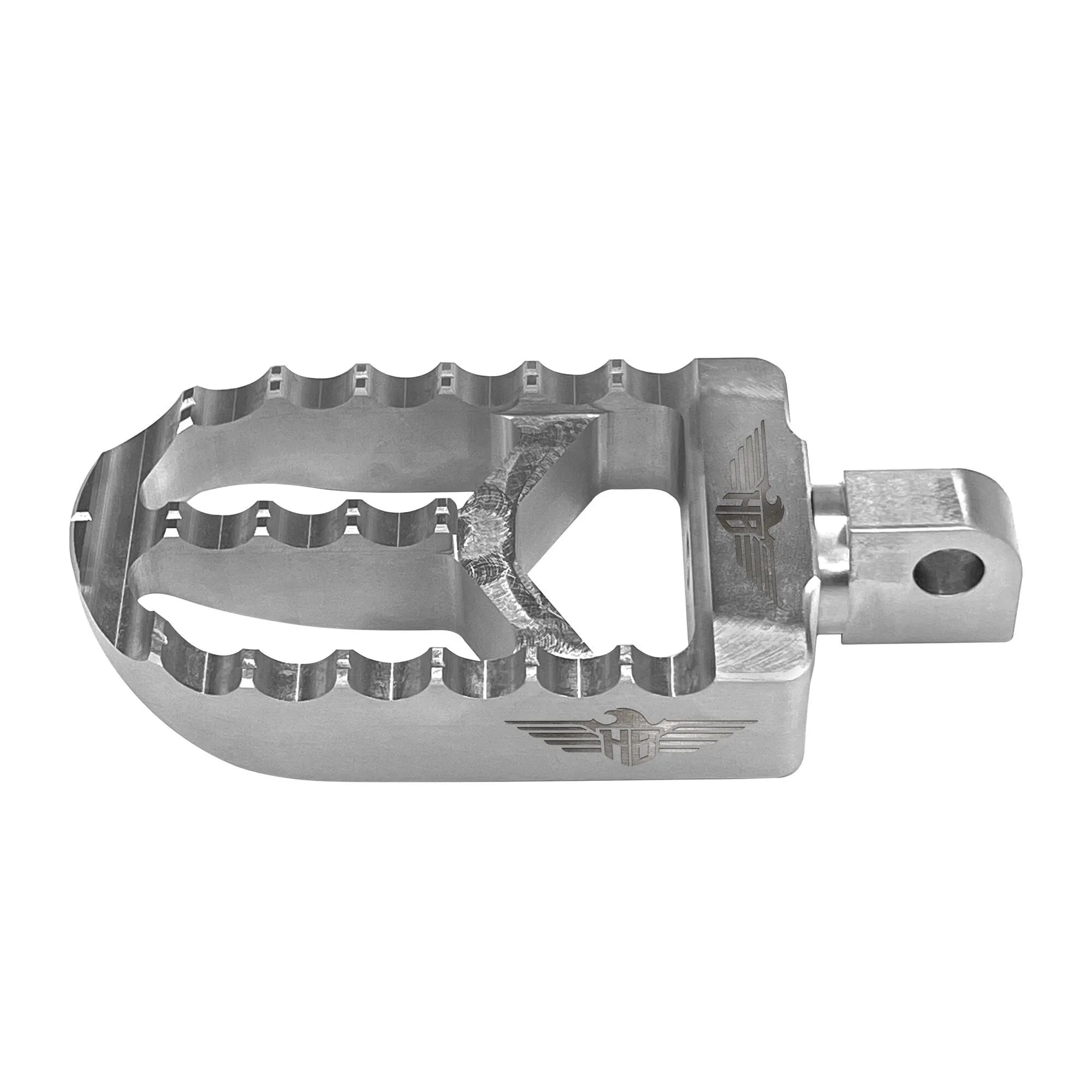 Heinz Bikes Foot Pegs For Harley - Silver Aluminum