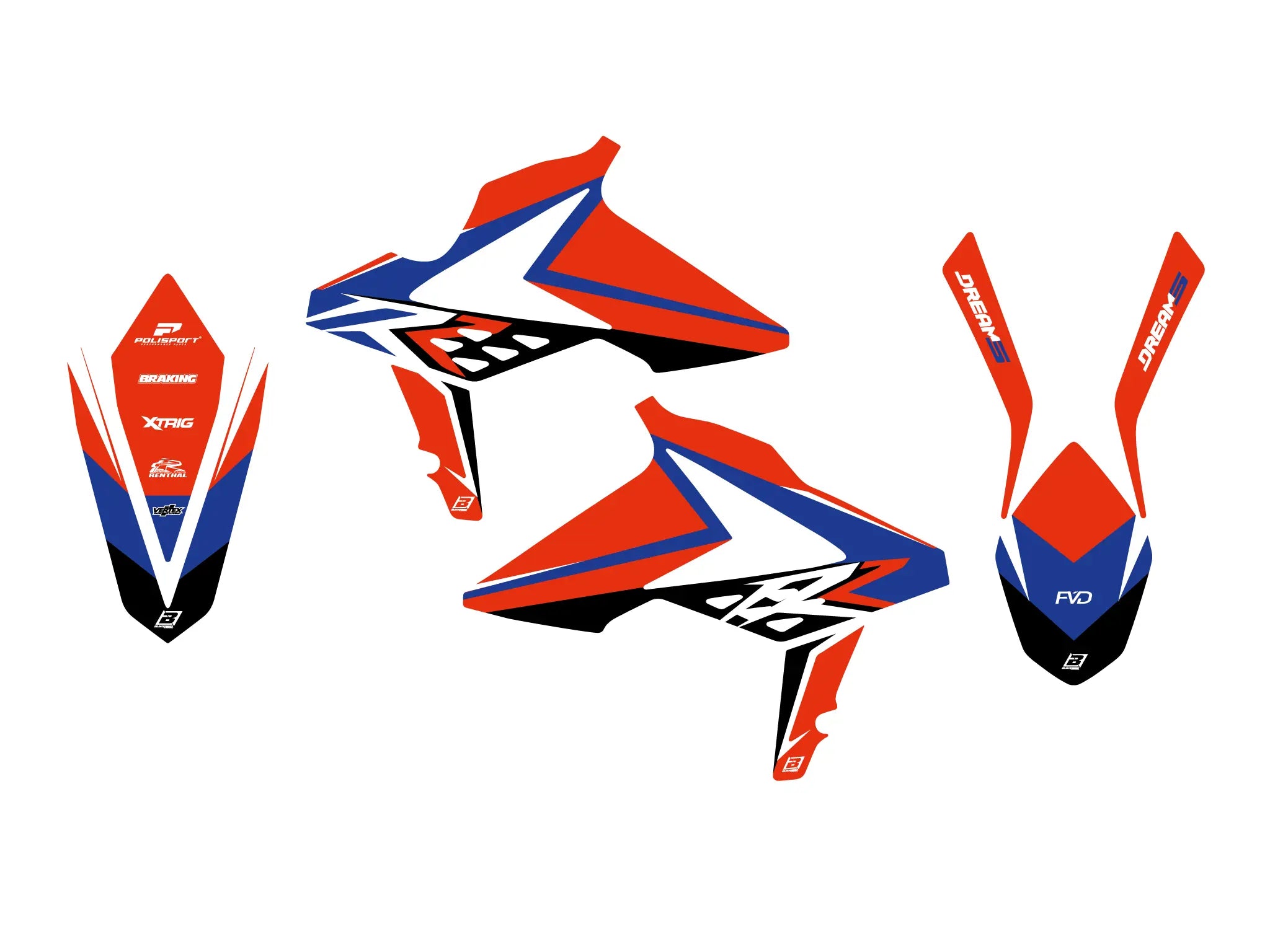 Blackbird Racing Dream 5 Graphic Kit For Beta