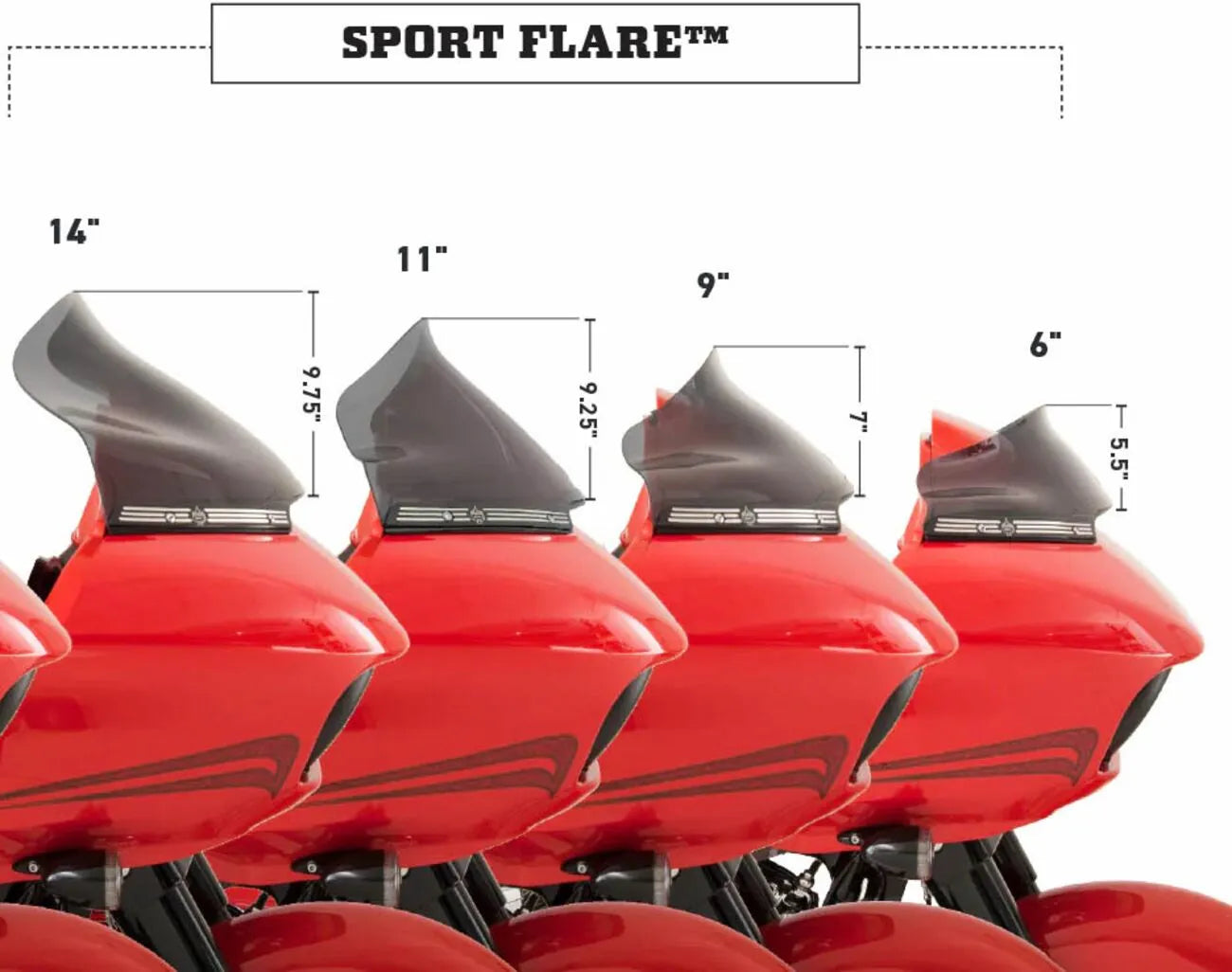 Klock Werks Sport Flare™ Windshield