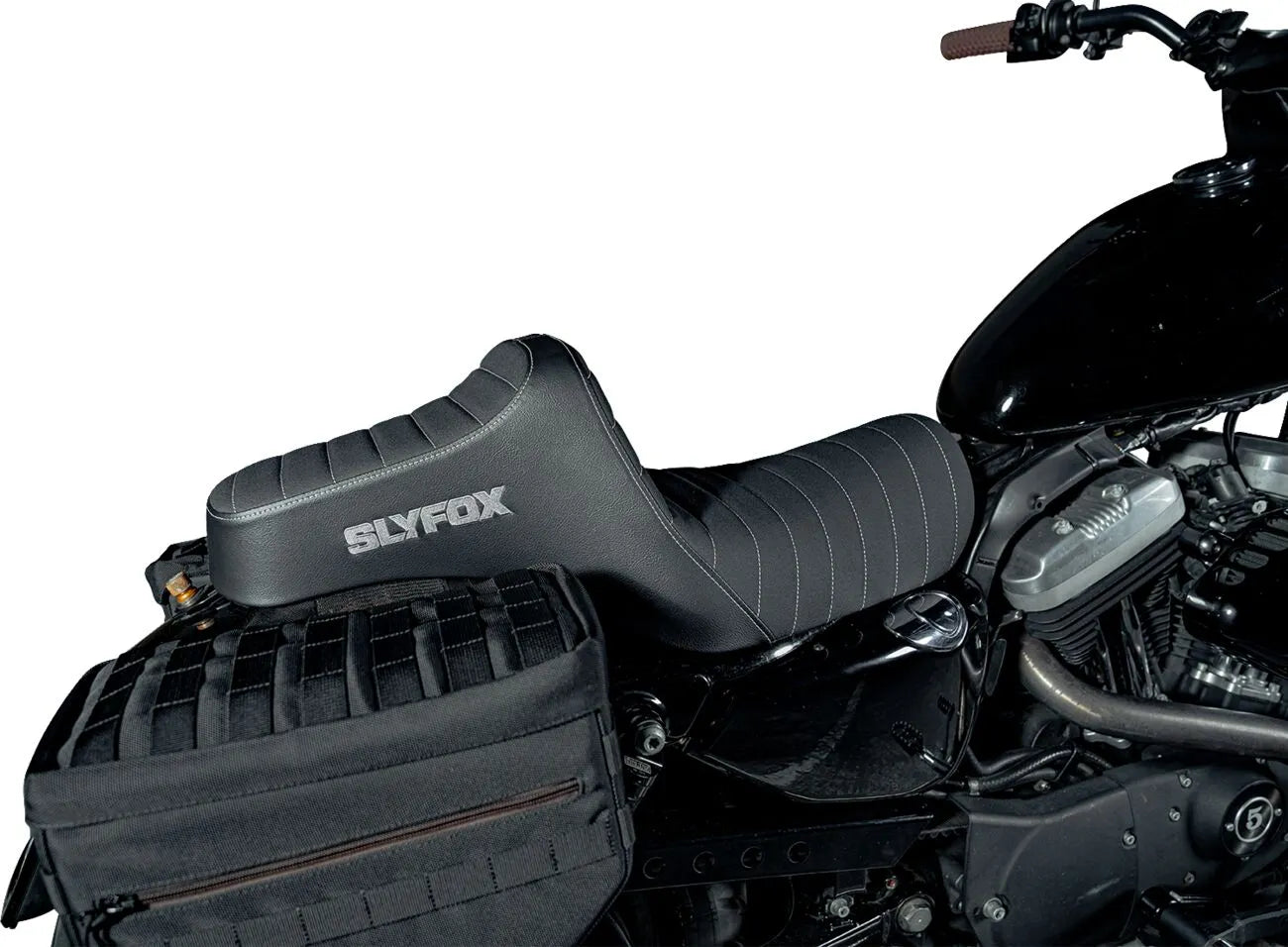 Slyfox High Noon Seat - Enhanced Comfort - For Harley Davidson