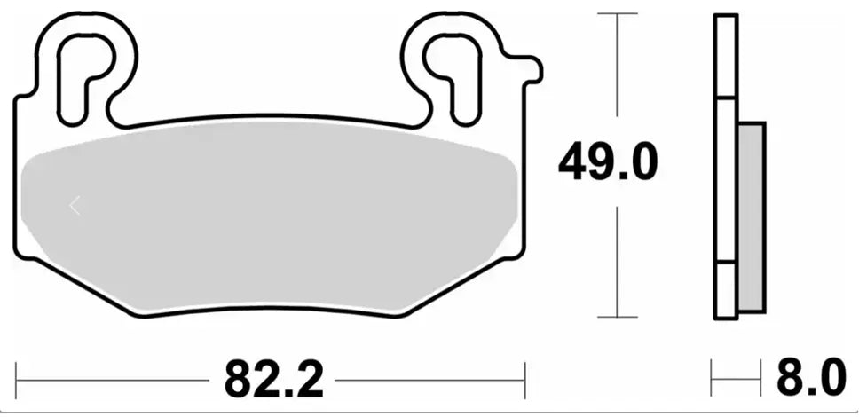 Sbs Hs Street Excel Sinter-Bremsbeläge Vorne - Vorne