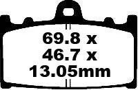 Ebc Tt Sport Carbon Fusion Bremsbeläge - Hinten