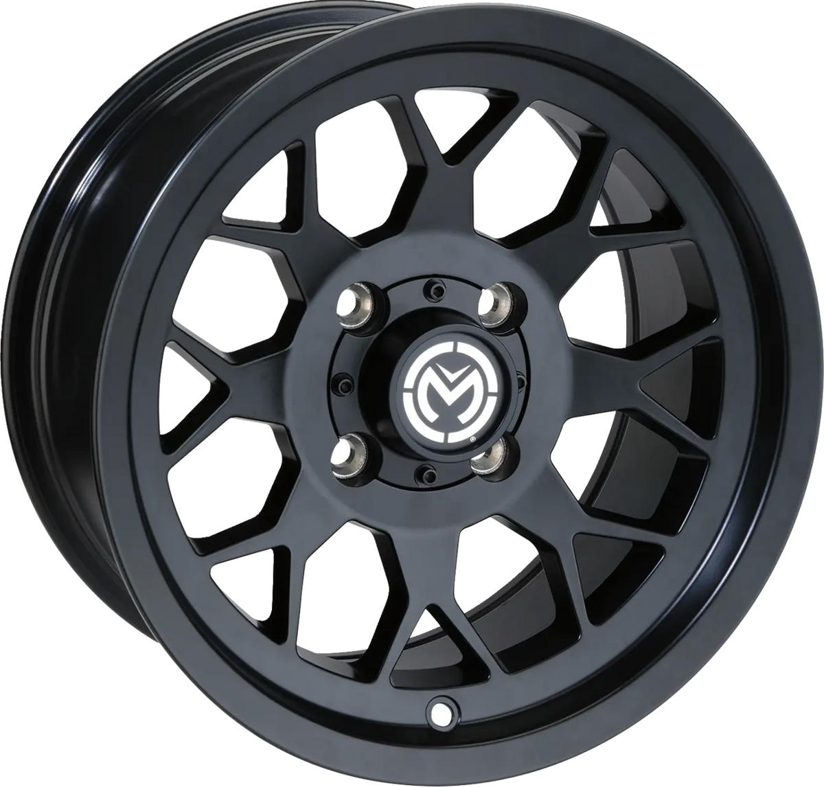 Moose Offroad Four Wheel 27X Wheel 14x7 4/136 4+3 Matte Black