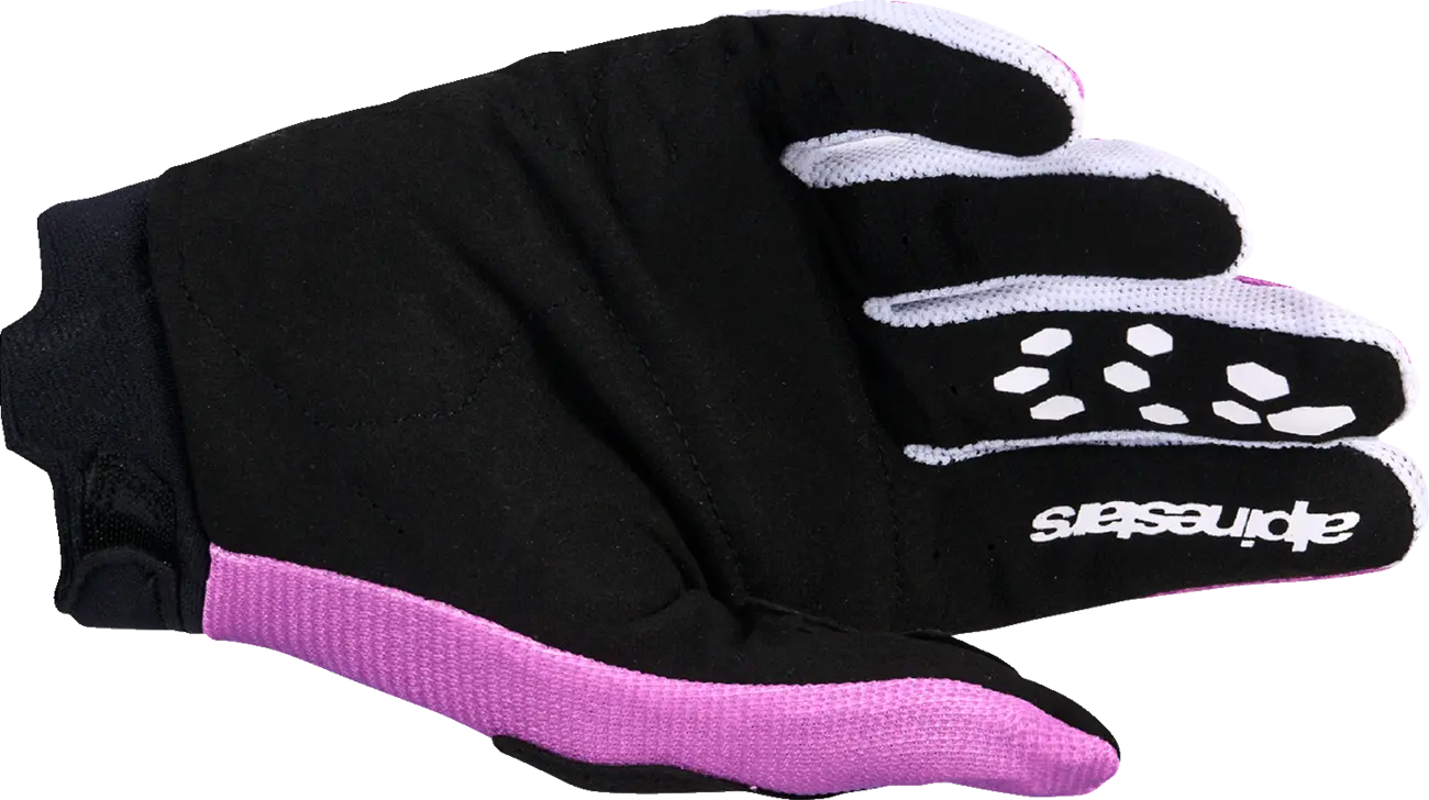 Alpinestars Stella Full Bore V2 Women's Mx Gloves - Black/White/Violet