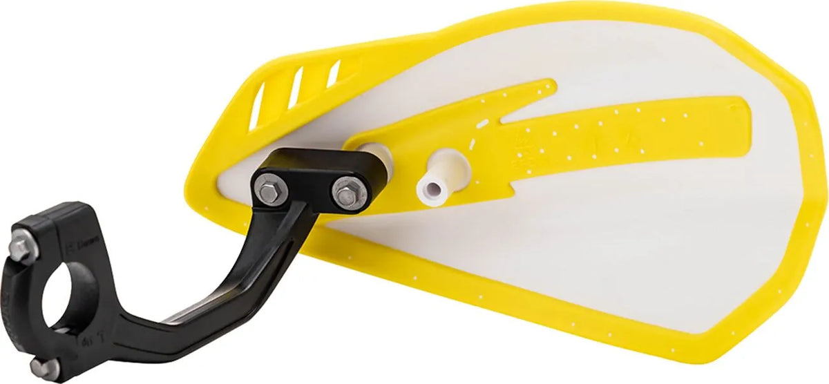 Cycra Cyclone Plastic Handguards - 7/8" - White/Yellow - 1CYC-0056-234