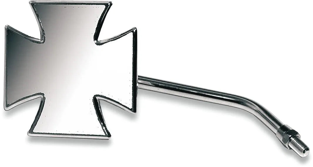Emgo Maltese Cross Mirror - Chrome, 4 Inch