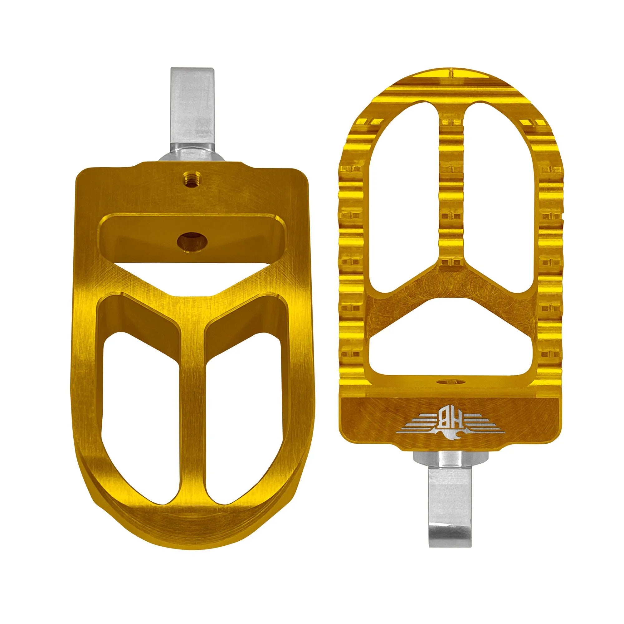 Heinz Bikes Adjustable Foot Pegs For Harley - Gold