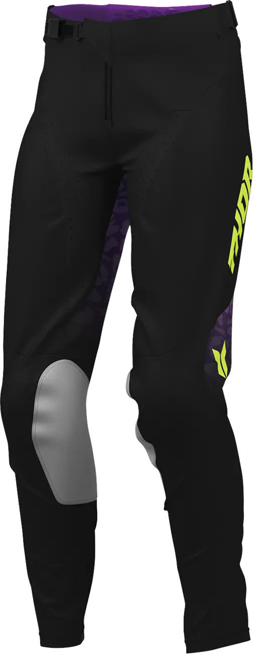 Thor Women's Launchmode Spotted Riding Pants Black/Purple