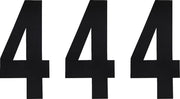 Factory Effex Black 6" Standard Number Plate Graphic (3-pack)
