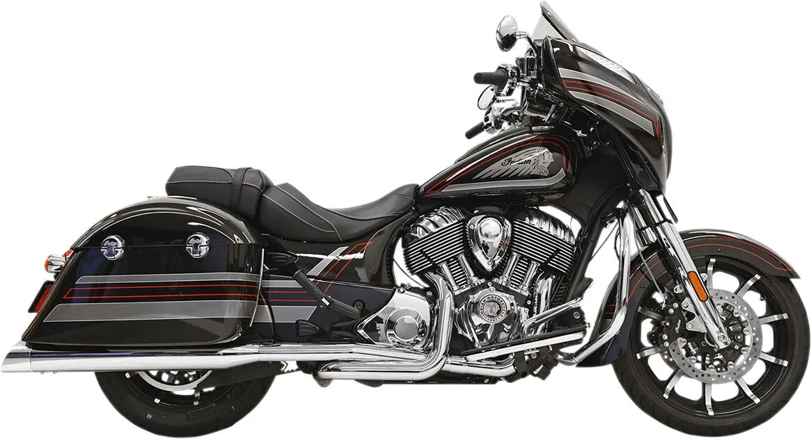 Bassani Xhaust True Dual Auspuffanlage Komplettanlage Chrom