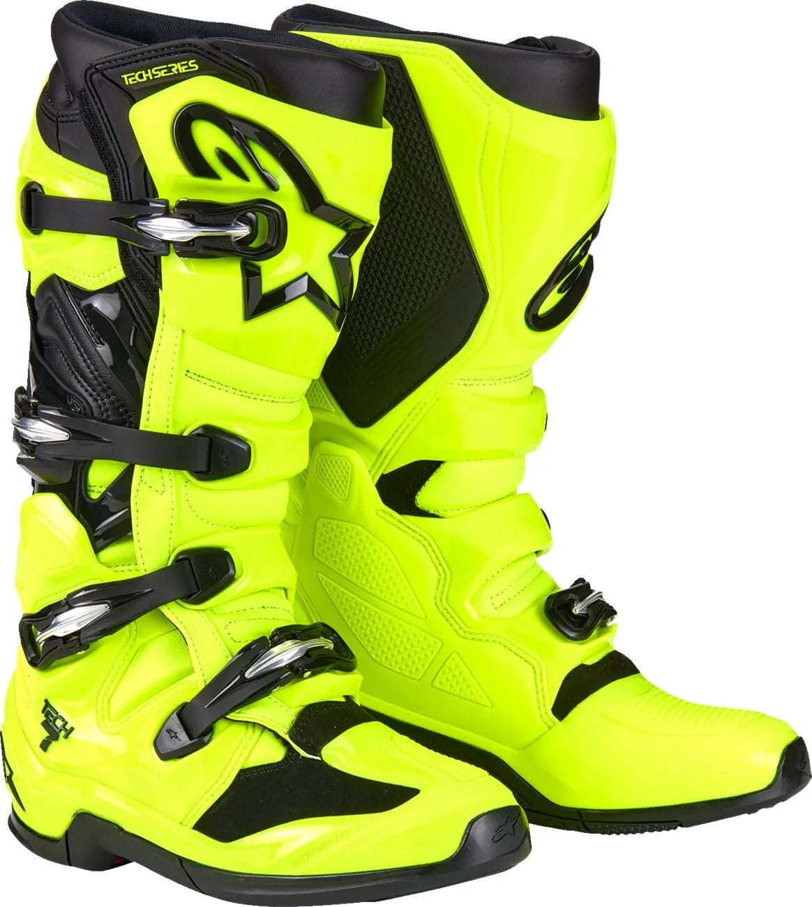 Alpinestars Tech 7 Boots Yellow Fluo Black
