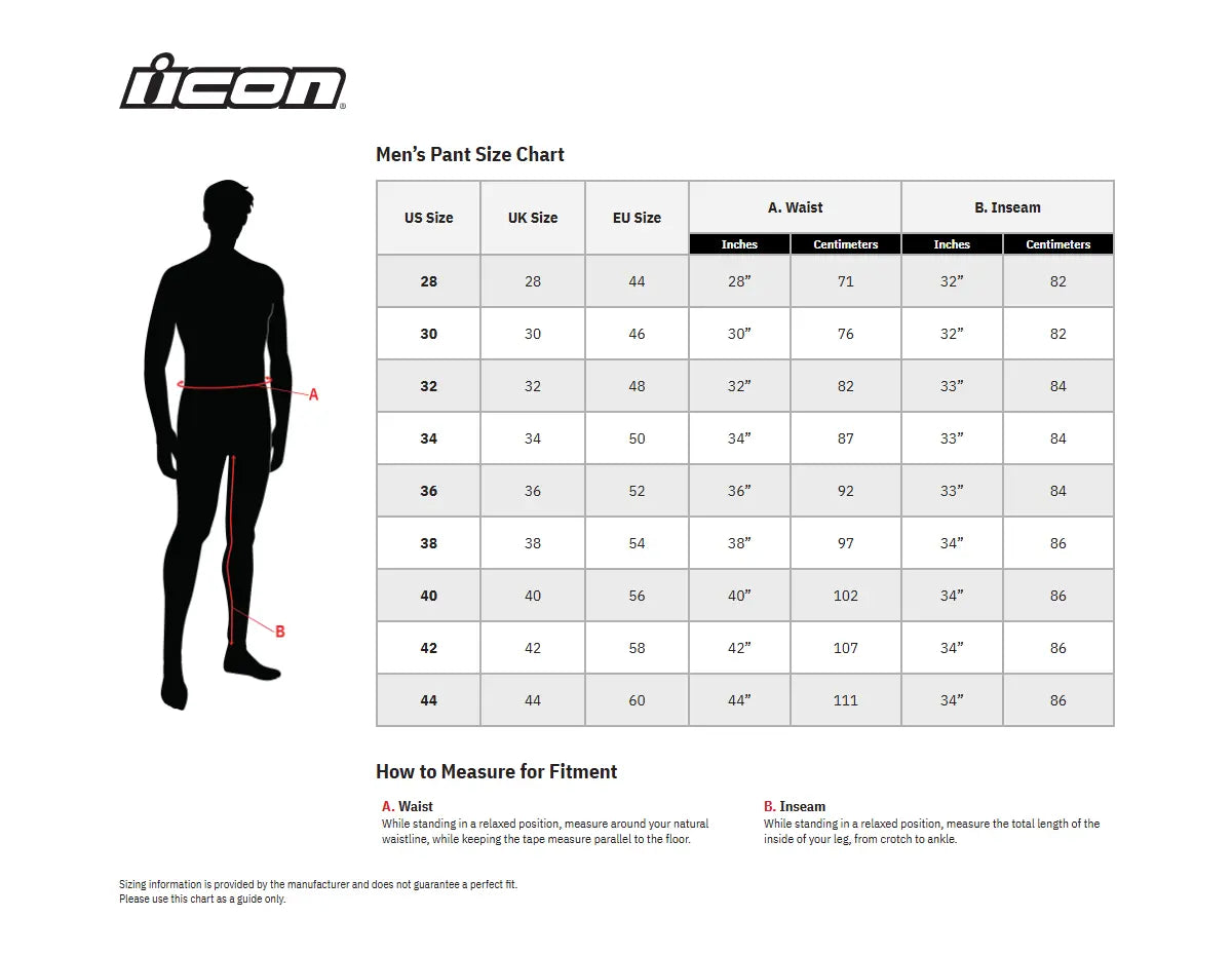 Icon Contra2™ Leather Motorcycle Overpants - Black