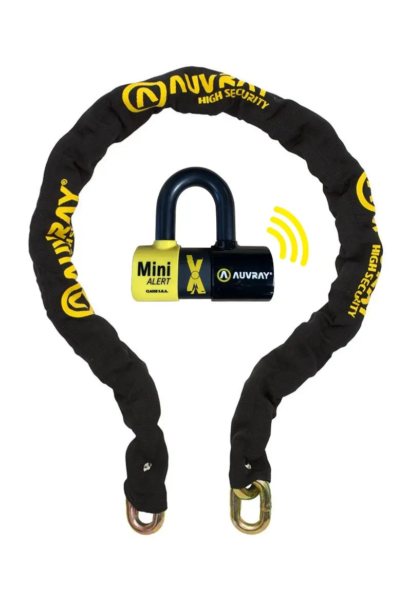 Auvray Xtrem Chain Alarm High Security Motorcycle Lock