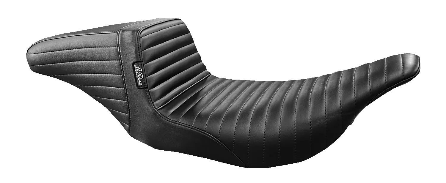 Le Pera Kickflip Seat - Black Vinyl - For Harley Davidson