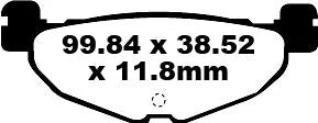 Ebc Sfa Series Organische Roller Bremsbeläge - Hinten
