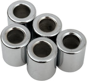 Drag Specialties Chrome Spacers for 3/8" Bolts (5-Pack)