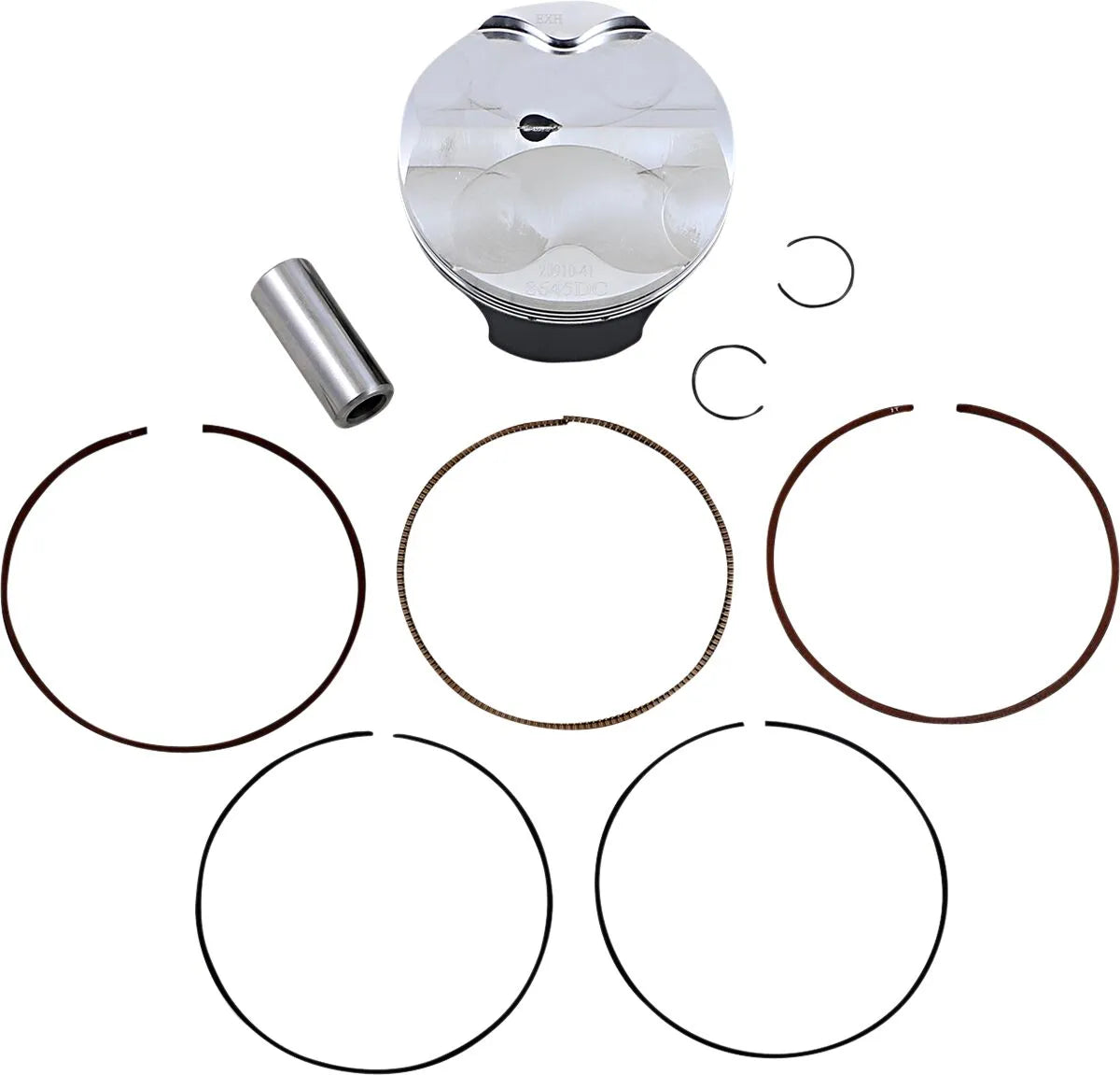 Wossner Piston Kit - 4-stroke, 76.02mm Bore