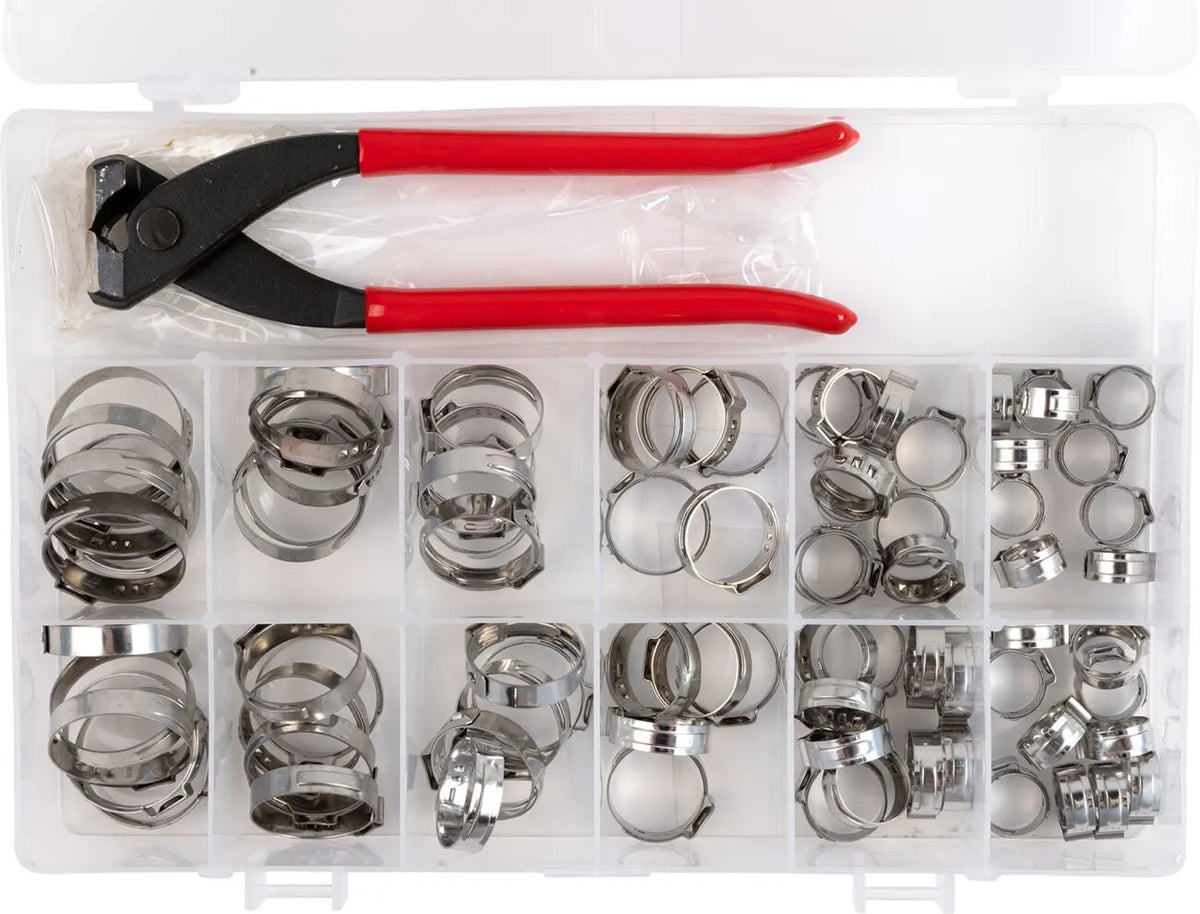 Moose Offroad Hard-Parts Ear Clamp Assortment with Jaw Pincer Kit