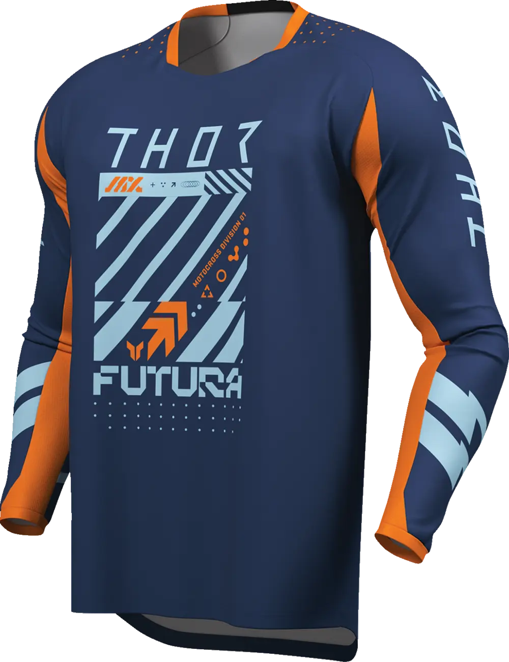 Thor Launchmode Futura Jersey - Orange/Navy/Light Blue