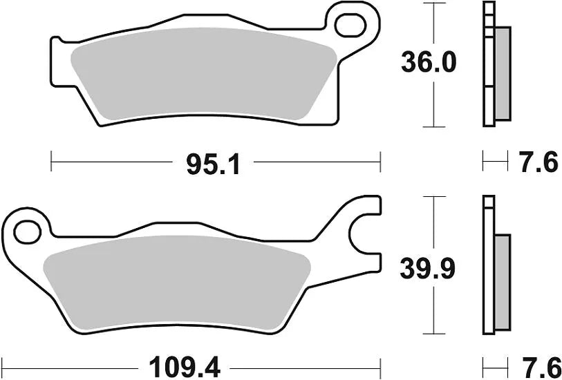 Sbs Rsi Offroad Racing Sinter Bremsbeläge - Vorne & Hinten