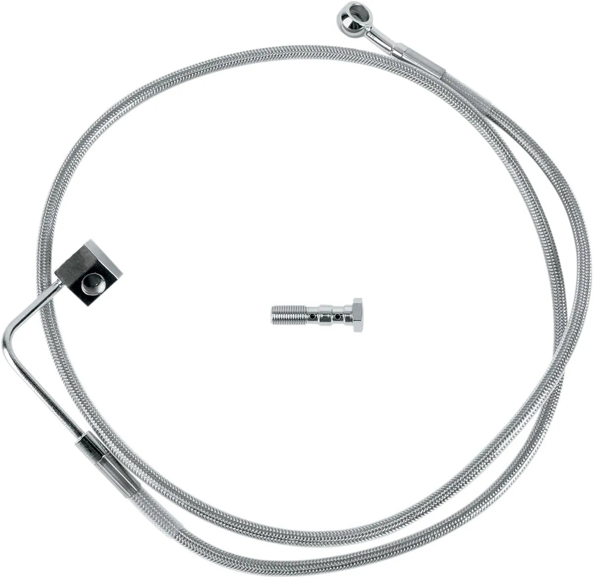 Drag Specialties Edelstahl Bremsleitungssatz - Hinten