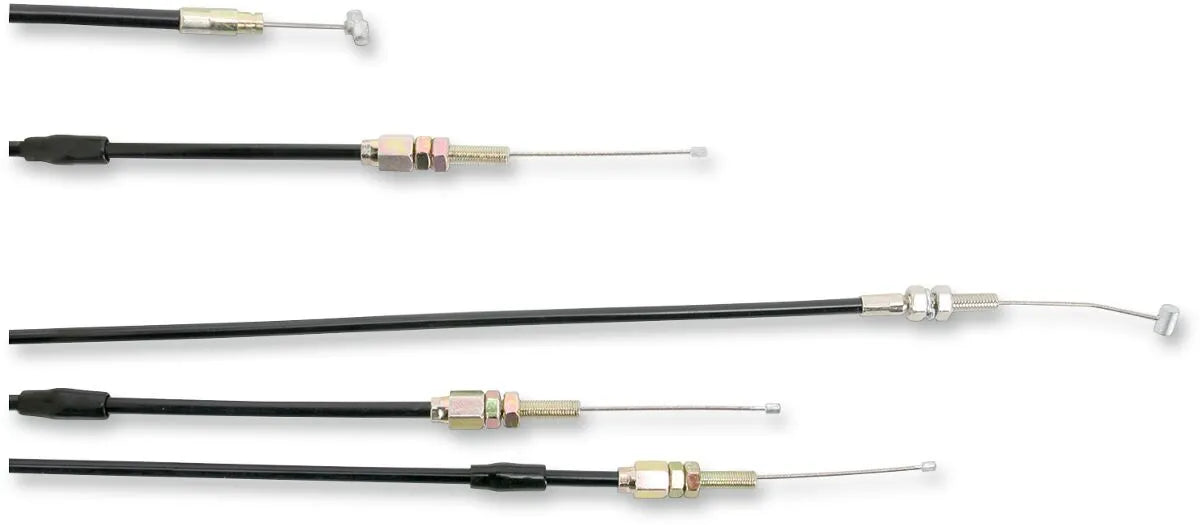 PARTS UNLIMITED Black Vinyl Throttle Cable for Motorcycles