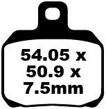 Ebc Sfa Series Organic Scooter Brake Pads - Front & Rear