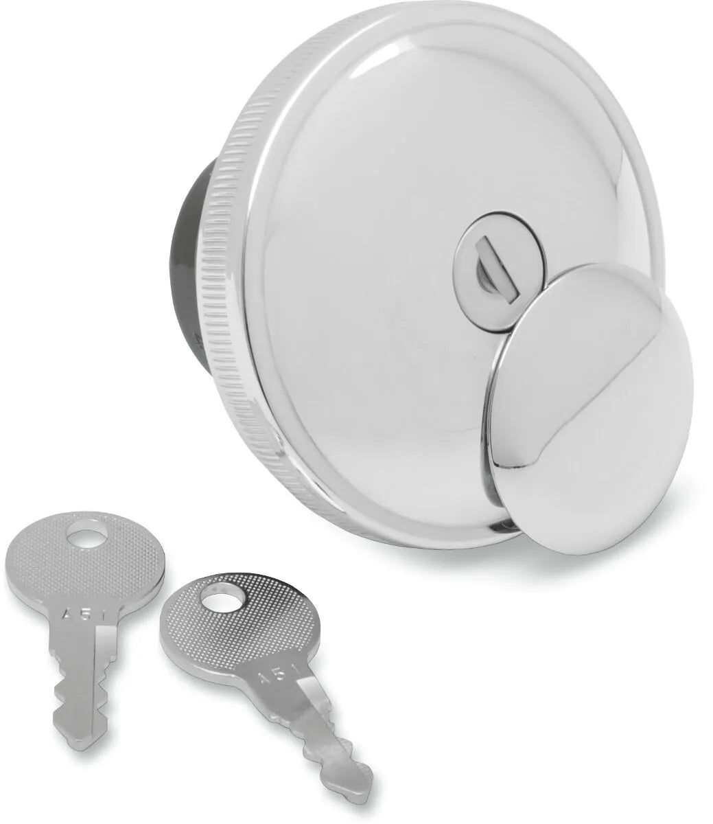 Drag Specialties Locking Gas Cap Vented Chrome