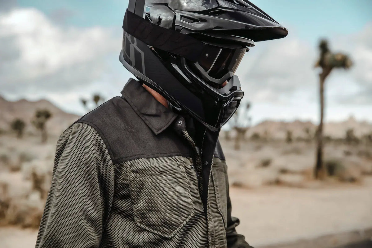 Icon Airflite Helmet Peak Black