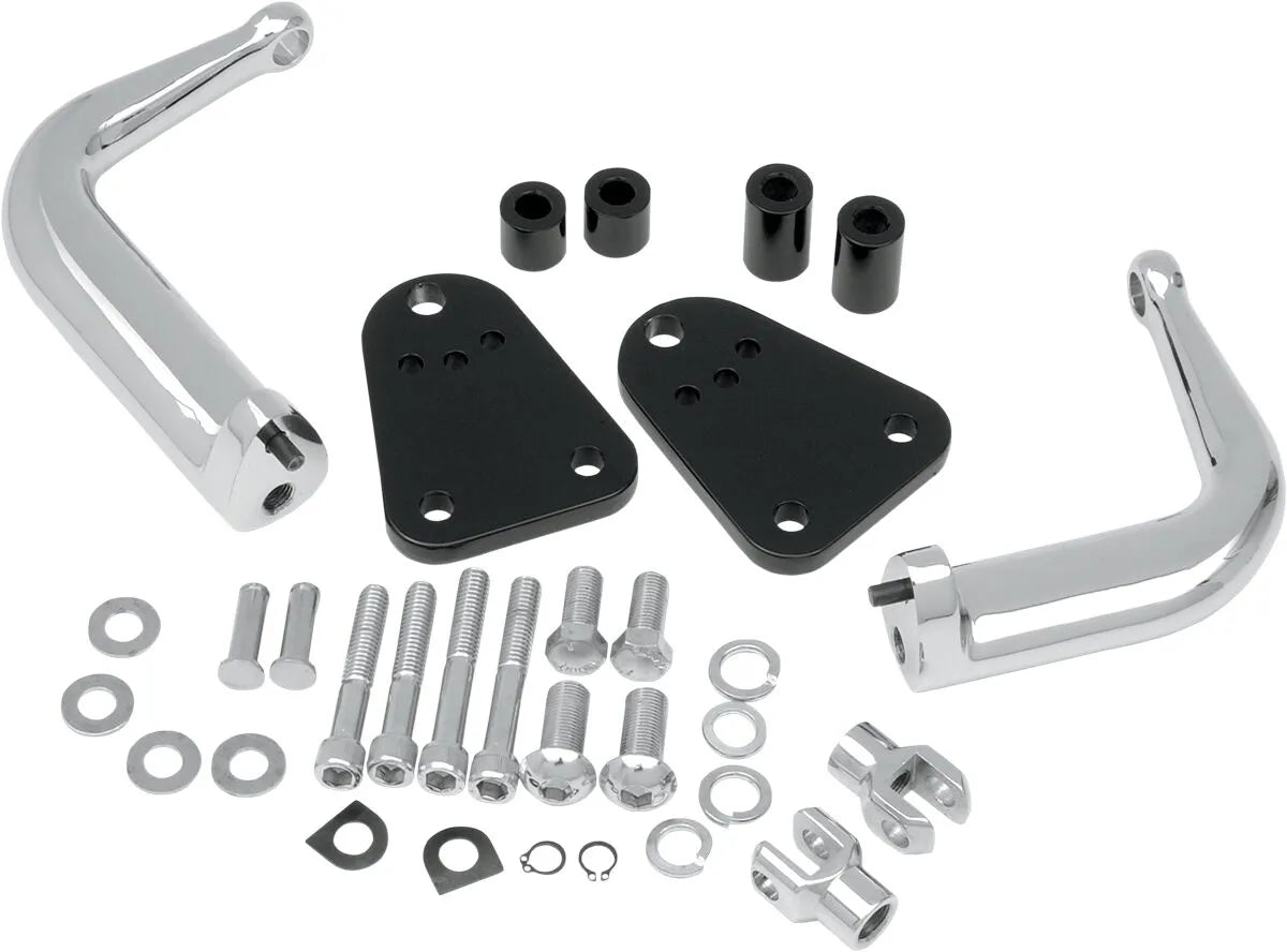 Drag Specialties Adjustable Black/Chrome Peg Mount Sportster