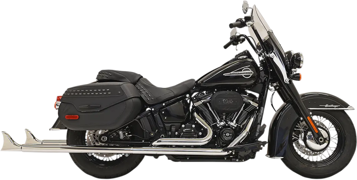 Bassani Xhaust Fishtail True Dual Auspuffanlage Chrom