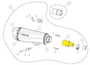 Akrapovic Verbindungsrohr für Auspuffanlagen