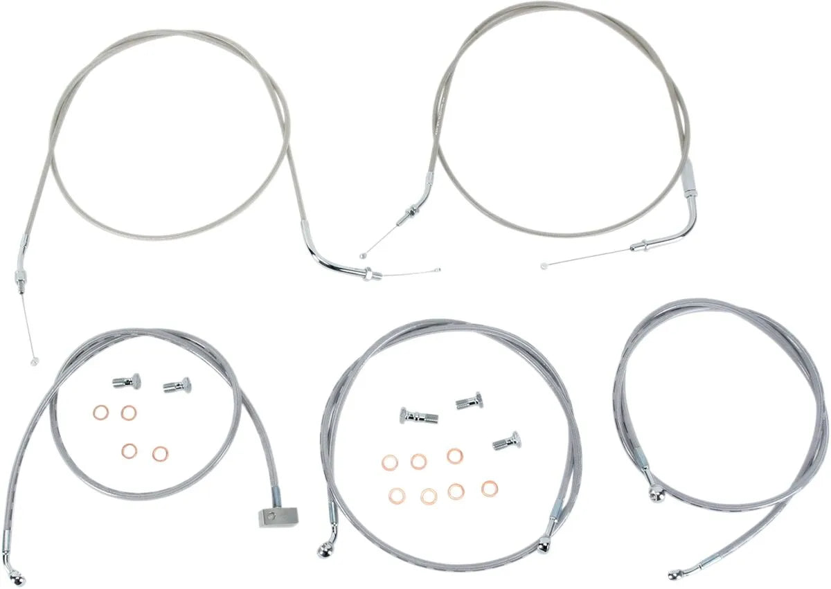 BARON Stainless Handlebar Cable Kit